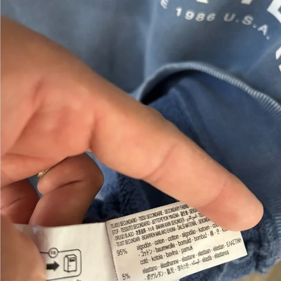 Zara Light Blue Ribbed Collar Pullover - Picture 9 of 9